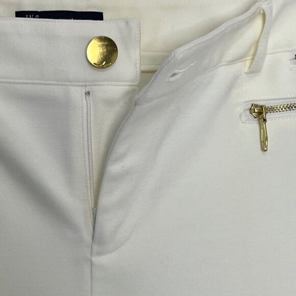 INC International Concept Boot Leg Curvy Fit Pants Womens Size 12 New Cream - Picture 5 of 12